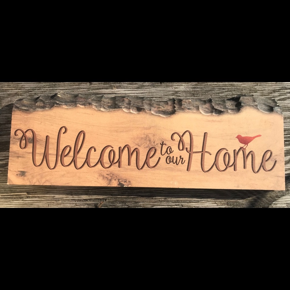 Welcome wall plaque